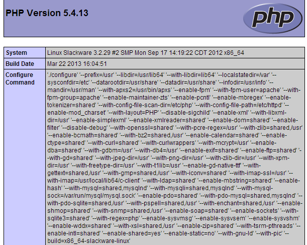Install Php5 For Slackware